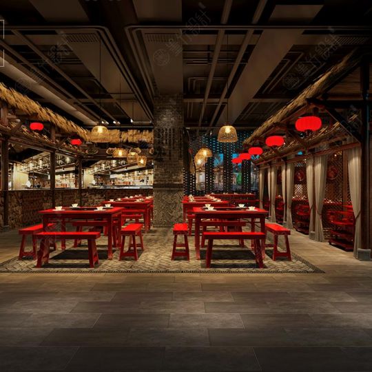 成都火鍋店設(shè)計(jì)公司——譚鴨血（交大店）